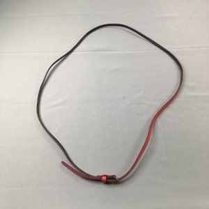 Double Wrap Belt Womens Small Medium Red Bohemian Skinny Casual Holiday Fashion